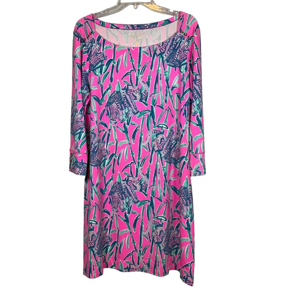Lilly Pulitzer Dresses & Skirts - LILLY PULITZER Sophie Dress, Mandevilla Pink Extra Lucky Elephants, Size XL